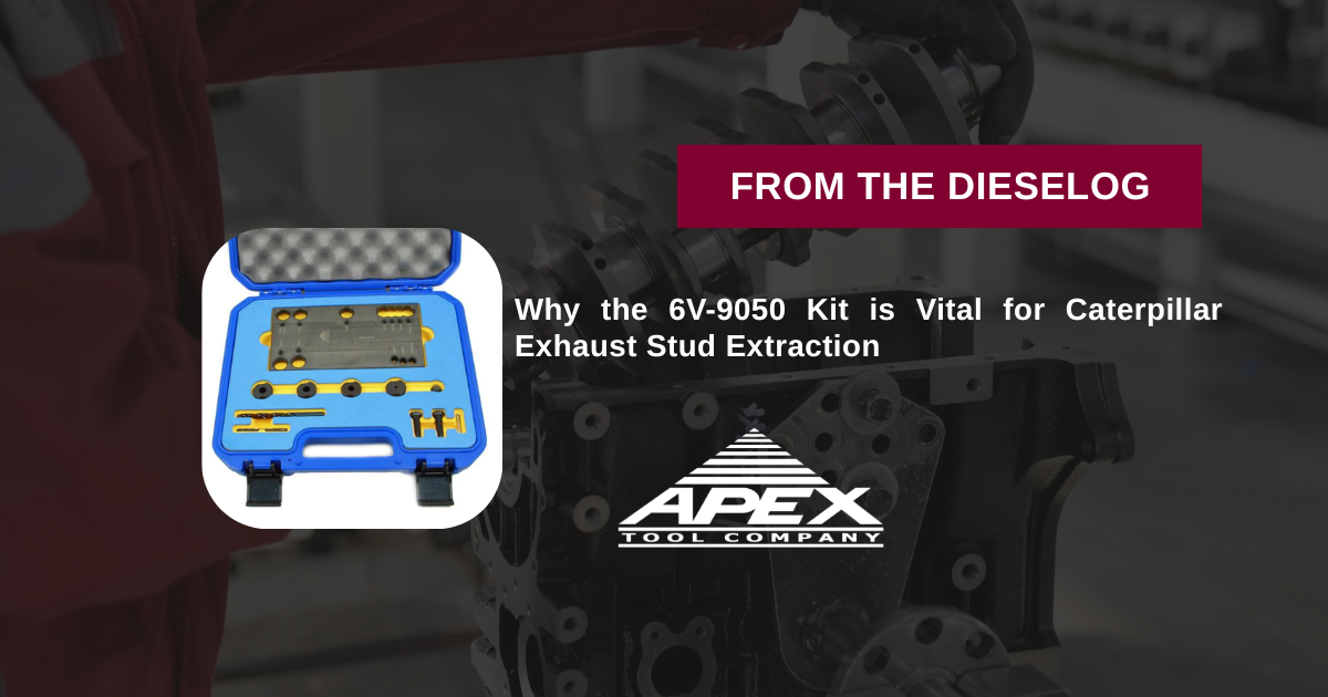 ATC 6V-9050 Caterpillar Exhaust Manifold Broken Stud Drilling and Extraction Fixture Group Kit